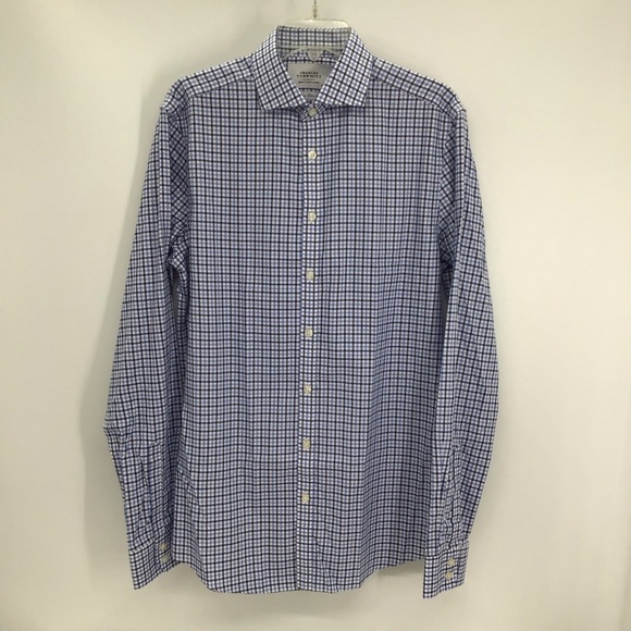 Charles Tyrwhitt Men’s Non-Iron Extra Slim Fit Button Down Shirt Work Size 16/38 - Picture 1 of 5